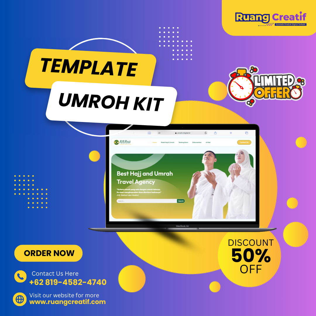 Template Website Travel Haji & Umrah